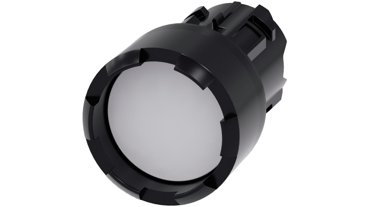 Siemens SIRIUS ACT 3SU10 Series White Momentary Push Button Head, 22mm Cutout, IP66, IP67, IP69K