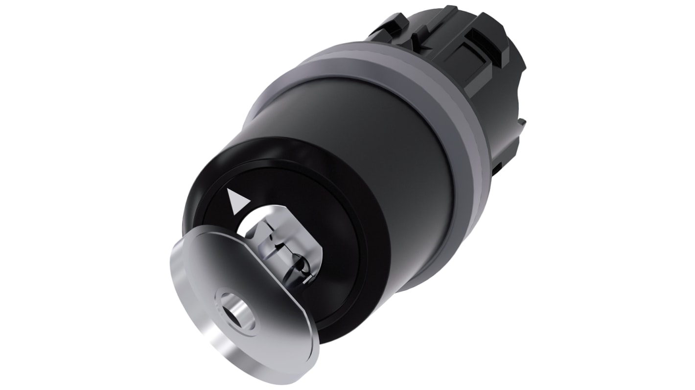 Siemens SIRIUS ACT 2-position Key Switch Head, Latching, 22mm Cutout