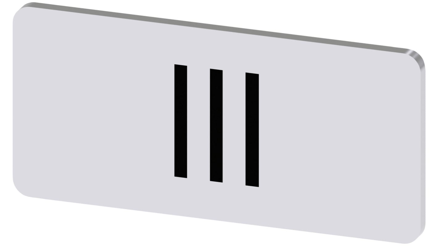 Siemens Labeling plate, III