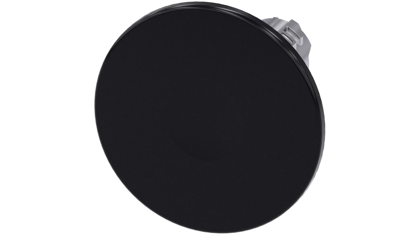 Siemens 黑色圆形按钮头, Φ22mm开孔, Φ60mm按钮, 瞬时, IP66, IP67, IP69K, SIRIUS ACT 3SU10系列