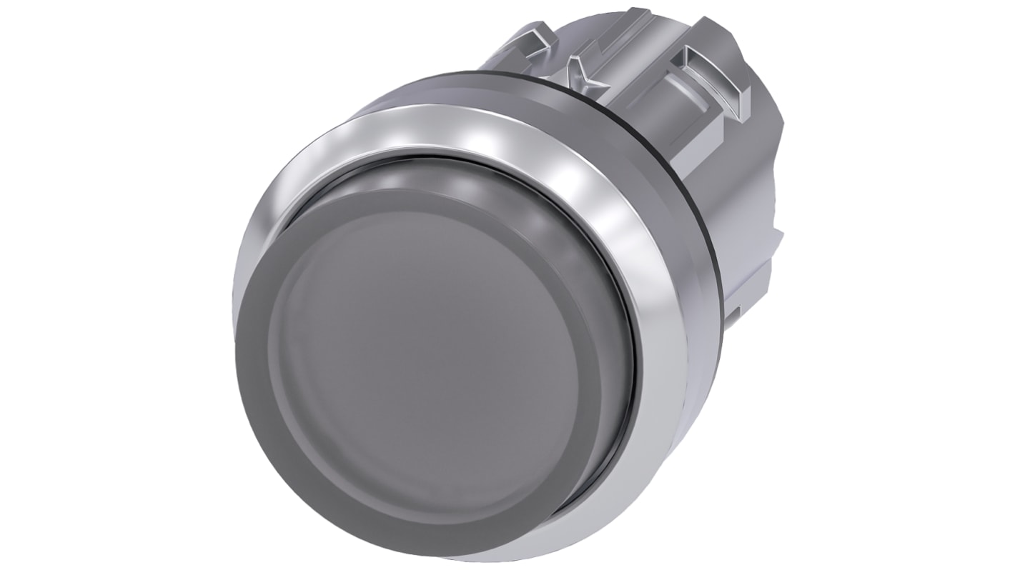 Siemens SIRIUS ACT 3SU10 Series Clear Momentary Push Button Head, 22mm Cutout, IP66, IP67, IP69K