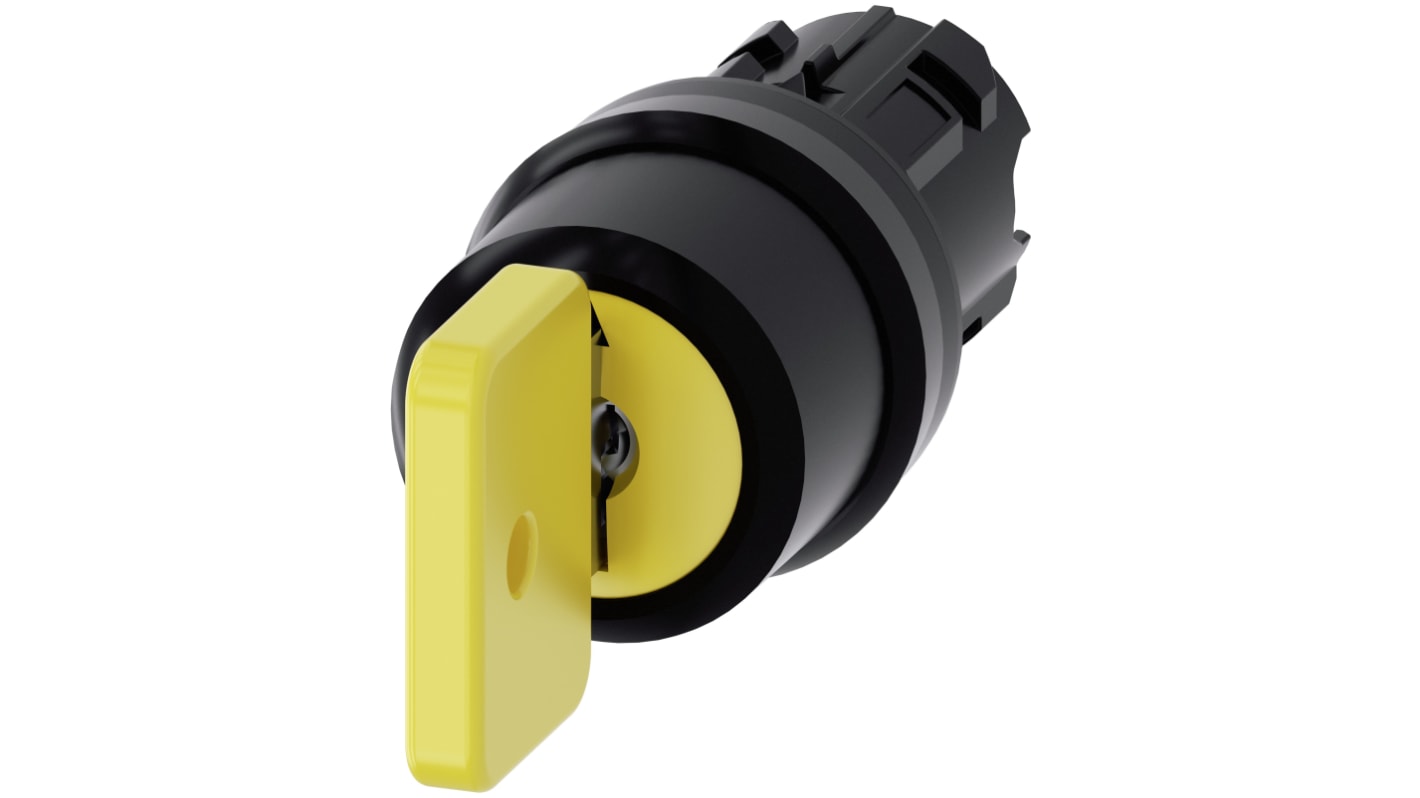Siemens SIRIUS ACT 3SU10 Schlüsselschalterkopf 22mm 3 Positionen 73033 Rastend IP66, IP67, IP69(IP69K)