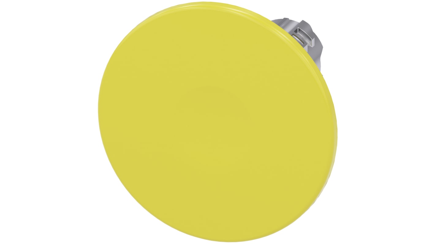 Siemens 黄色圆形按钮头, Φ22mm开孔, Φ60mm按钮, 瞬时, IP66, IP67, IP69K, SIRIUS ACT 3SU10系列