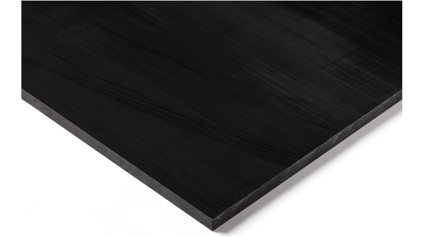Lámina de plástico, Negro, 500mm x 500mm x 10mm