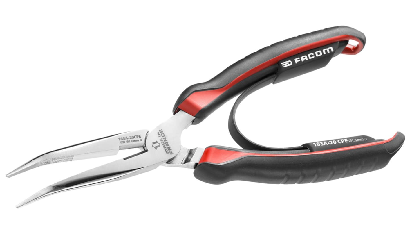 Facom Round Nose Pliers, 200 mm Overall