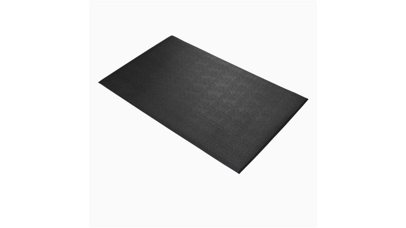 Alfombrilla antifatiga Coba Europe Orthomat de Espuma de PVC Negro, 1.5m x 0.9m x 9.5mm, antidelizante