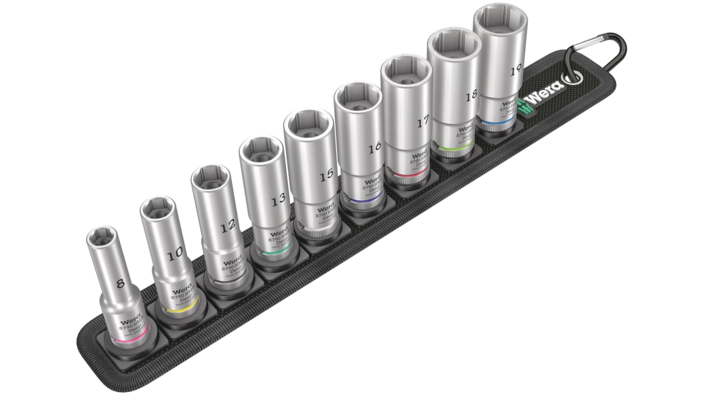 Wera 3/8 in Deep Socket Set
