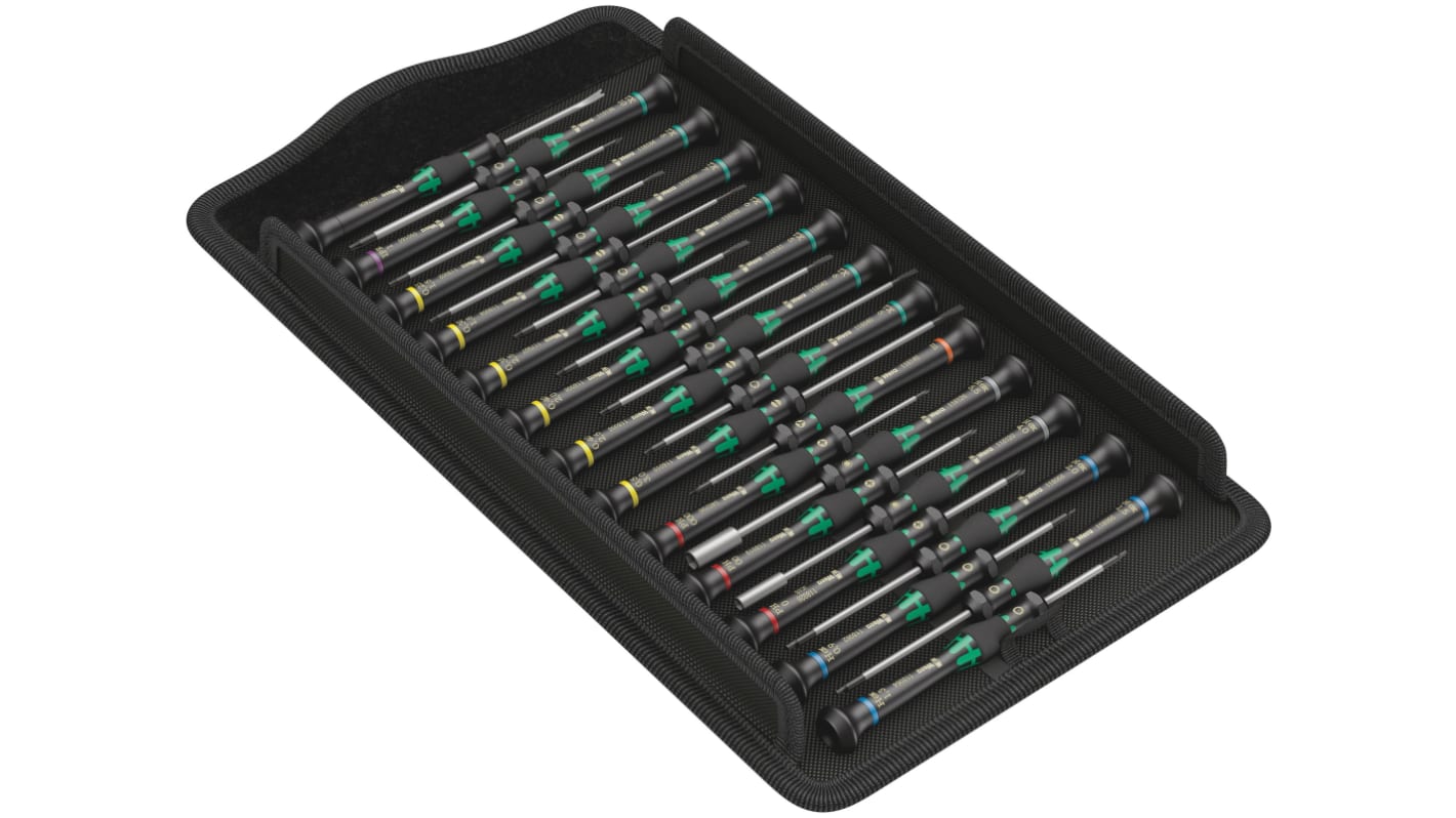 Set di cacciaviti Wera, 25 pezzi Phillips, a taglio