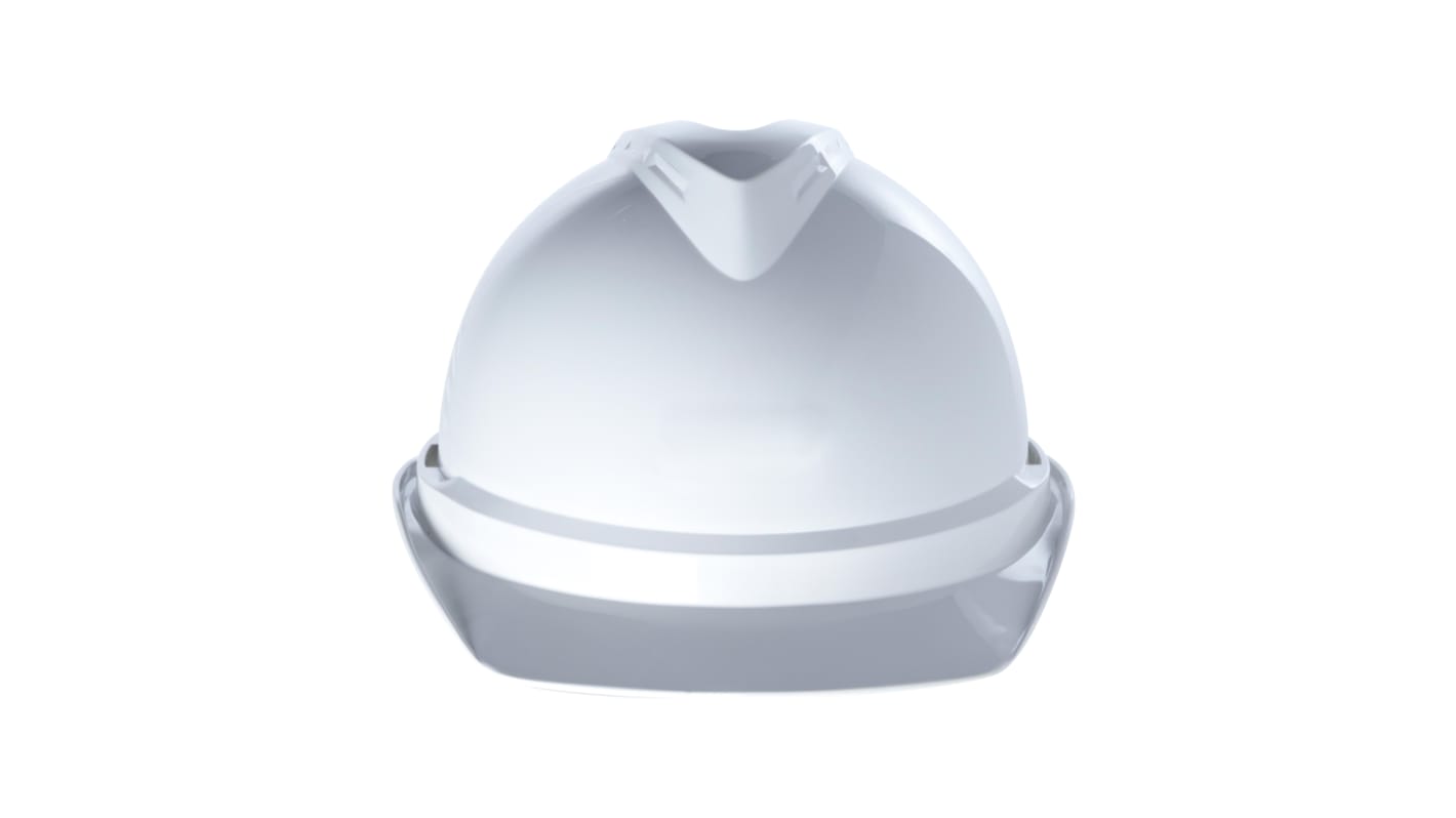 MSA Safety V-Gard 500 White Safety Helmet, Adjustable