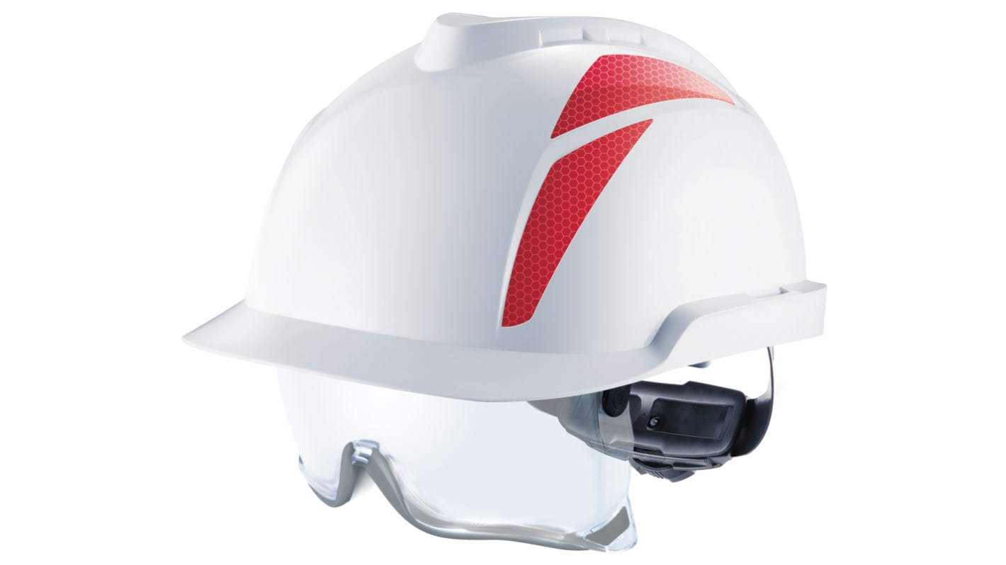 GVD1A 00000H0 000 MSA Safety V Gard 930 White Safety Helmet Adjustable RS