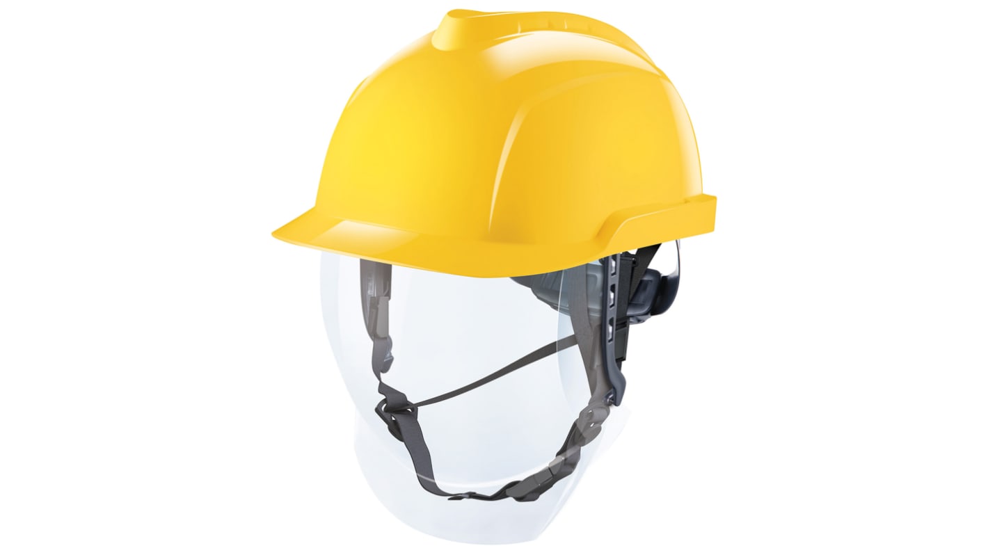 MSA Safety V-Gard 950 Class 1 Schutzhelm mit Kinnriemen verstellbar ABS Gelb