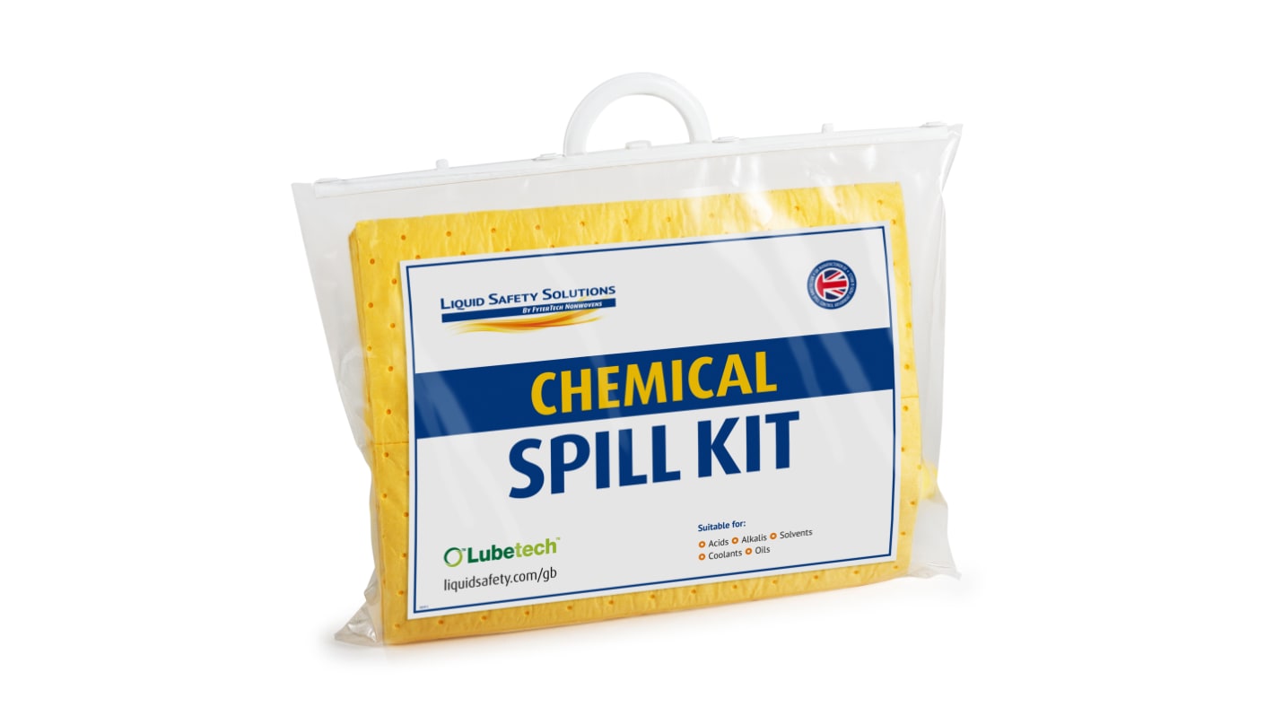 Kit controllo perdite Lubetech Chemical Spill Kit 15 L, capacità assorbente 15 L