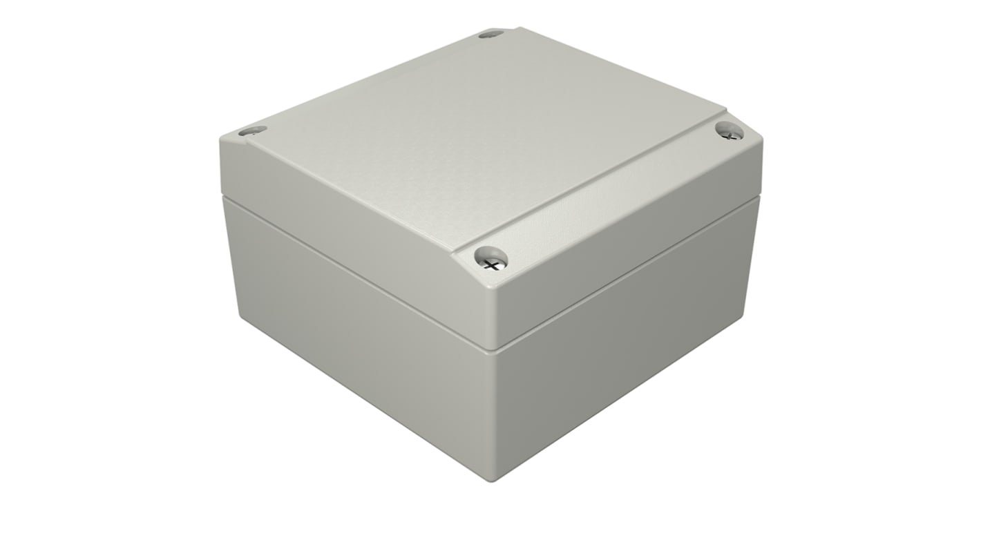 Rose Aluform Series Grey Die Cast Aluminium Enclosure, IP66, IK09, Grey Lid, 100 x 100 x 61mm