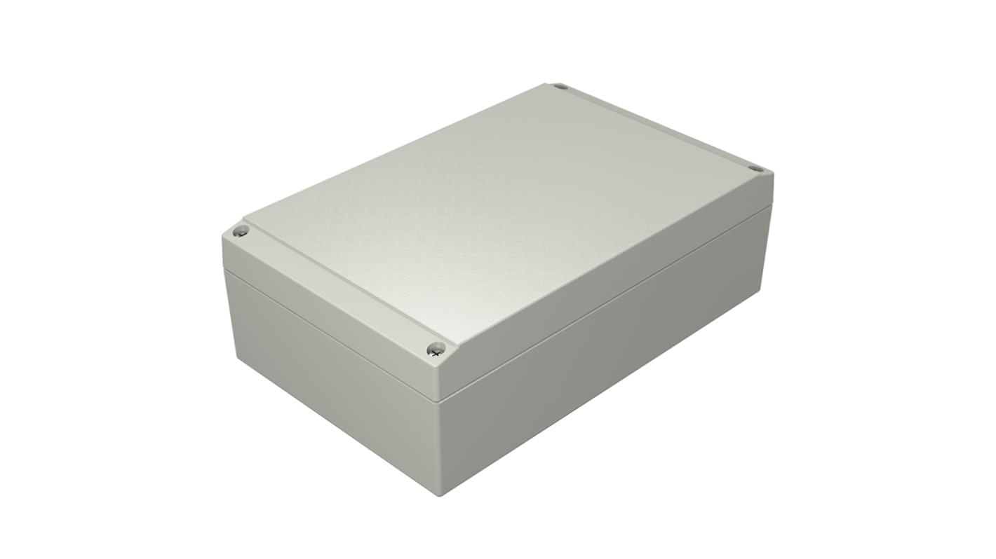 Rose Aluform Series Grey Die Cast Aluminium Enclosure, IP66, IK09, Grey Lid, 220 x 140 x 72.5mm