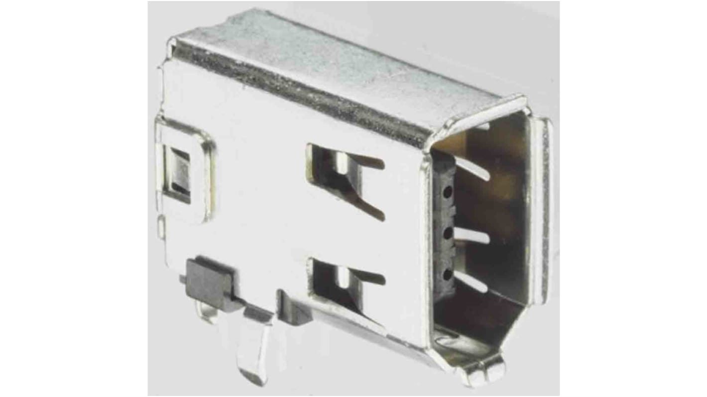 Molex 6 Way Right Angle Through Hole Firewire Connector, Socket