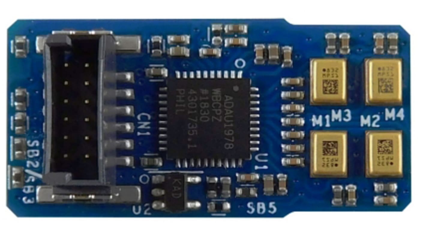 Placa de expansión STMicroelectronics Analog Microphone Array Expansion - STEVAL-STWINMAV1, para usar con Kit de nodo