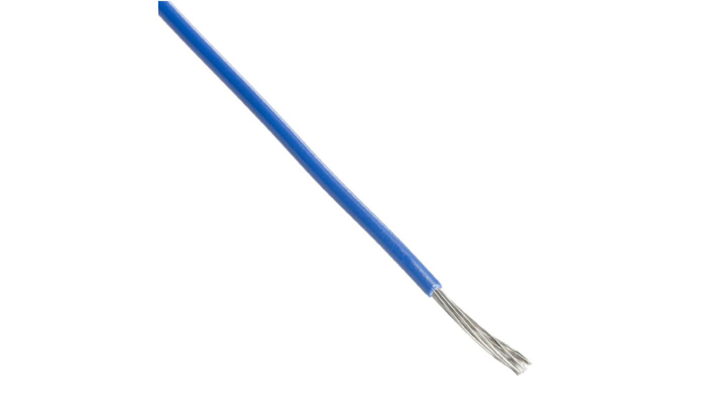 Alpha Wire Hook-up Wire PVC Series Blue 0.33 mm² Hook Up Wire, 22 AWG, 7/0.25 mm, 30m, PVC Insulation, 7055 BL005