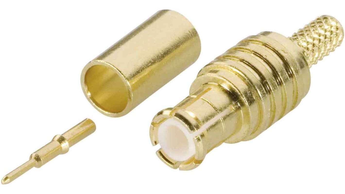 Amphenol RF MCX Connector, 50Ω, Solder Termination