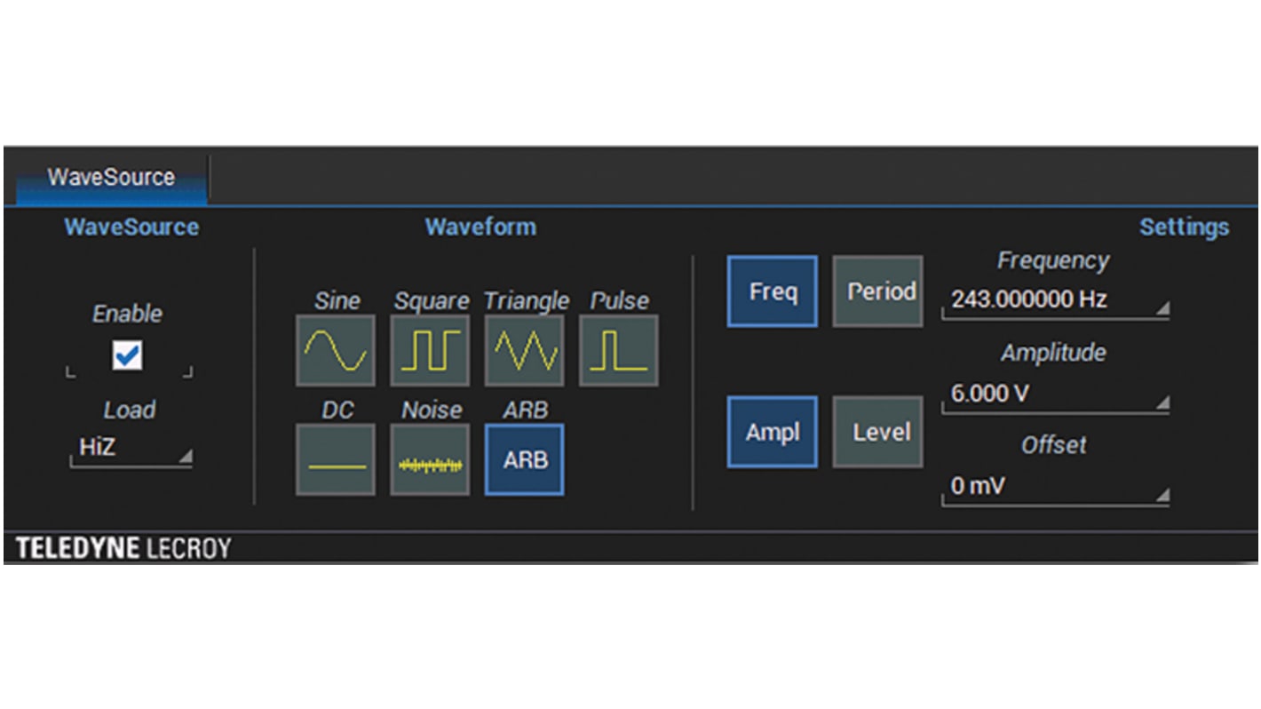 Teledyne LeCroy Waveform Generator Oscilloscope Software