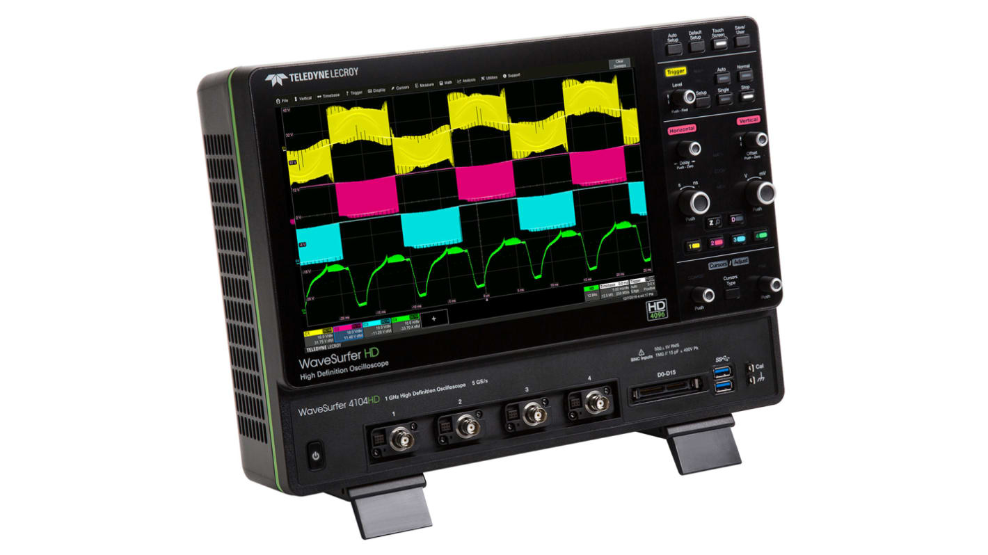 Teledyne LeCroy Der WaveSurfer 4104HD ist voll geladen Oszilloskop 4-Kanal Analog 1GHz, ISO-kalibriert