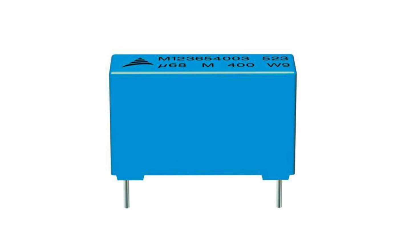 EPCOS B32523 Polyester Film Capacitor, 160 V ac, 250 V dc, ±10%, 2.2μF, Through Hole