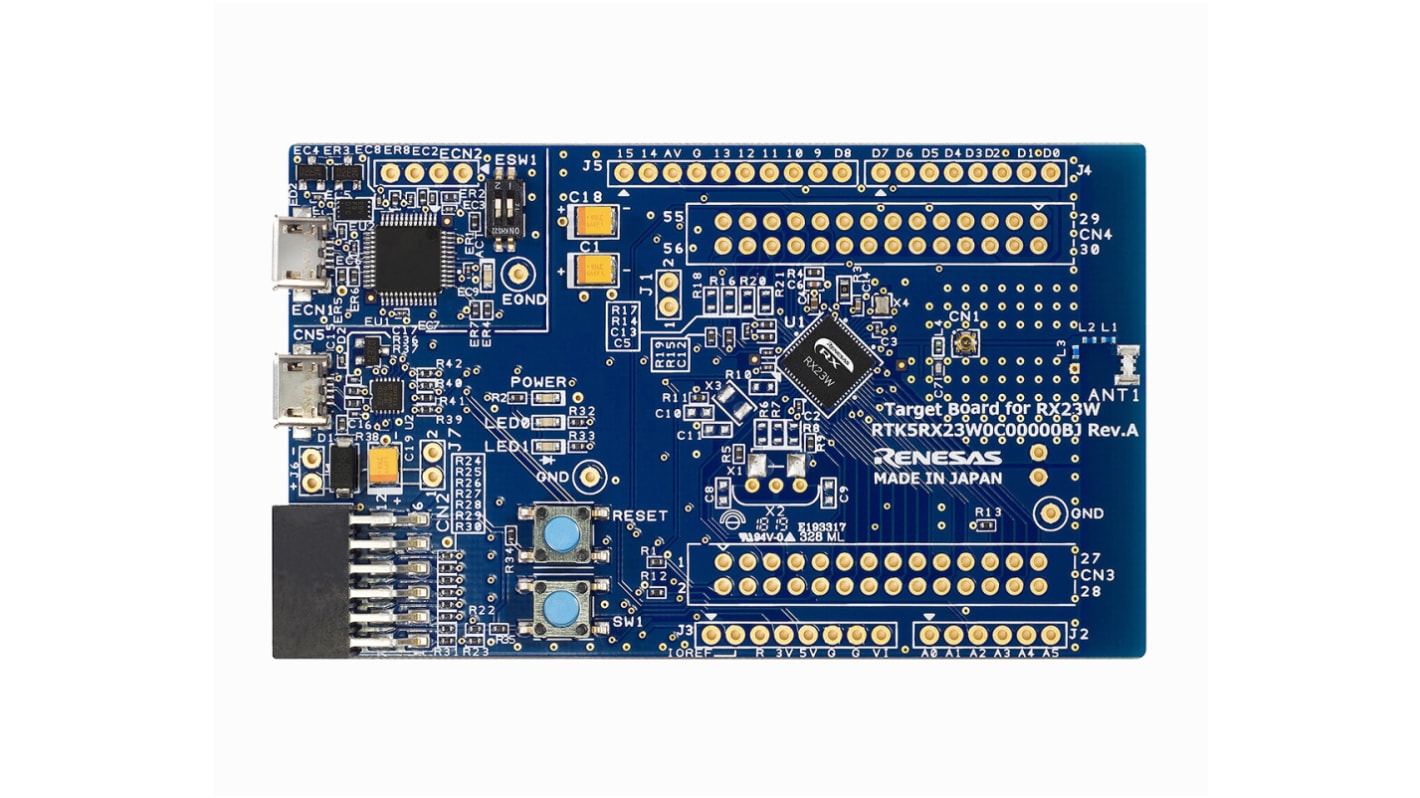 Renesas Electronics 基座套件, Target Board for RX23W