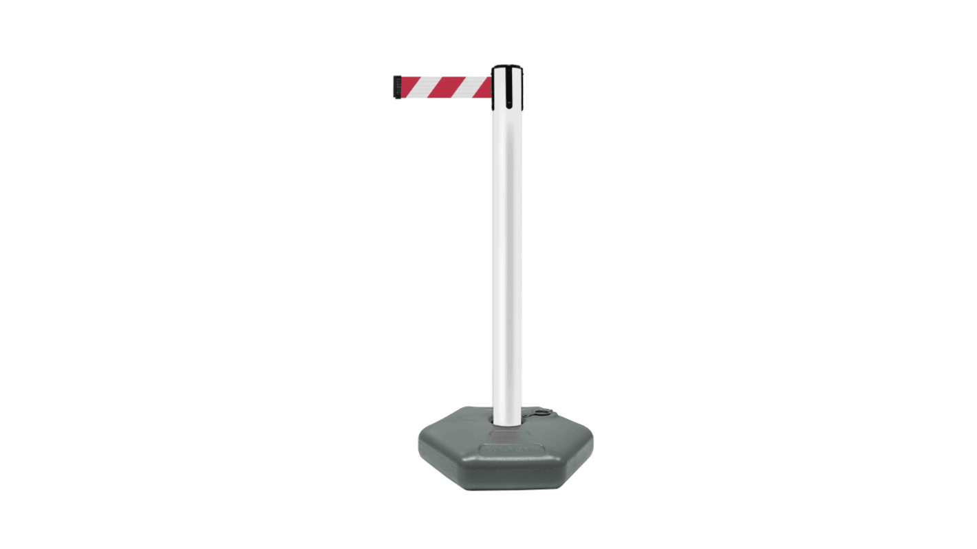 Tensator Red & White Plastic Retractable Barrier, 3.65m, Red, White Tape