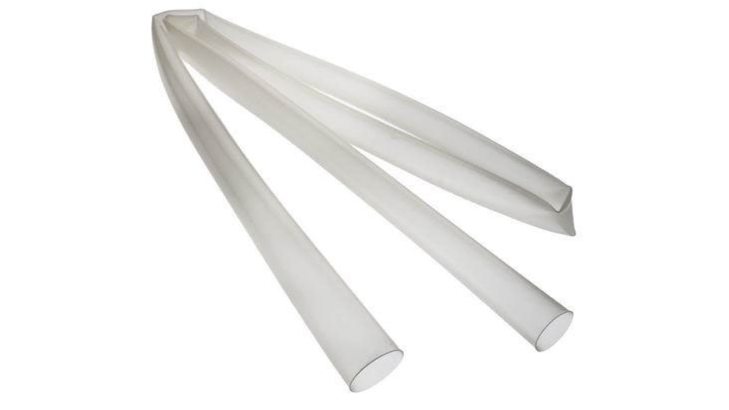 HellermannTyton Heat Shrink Tubing, Clear 25.4mm Sleeve Dia. x 1.2m Length 2:1 Ratio, TK20 Series