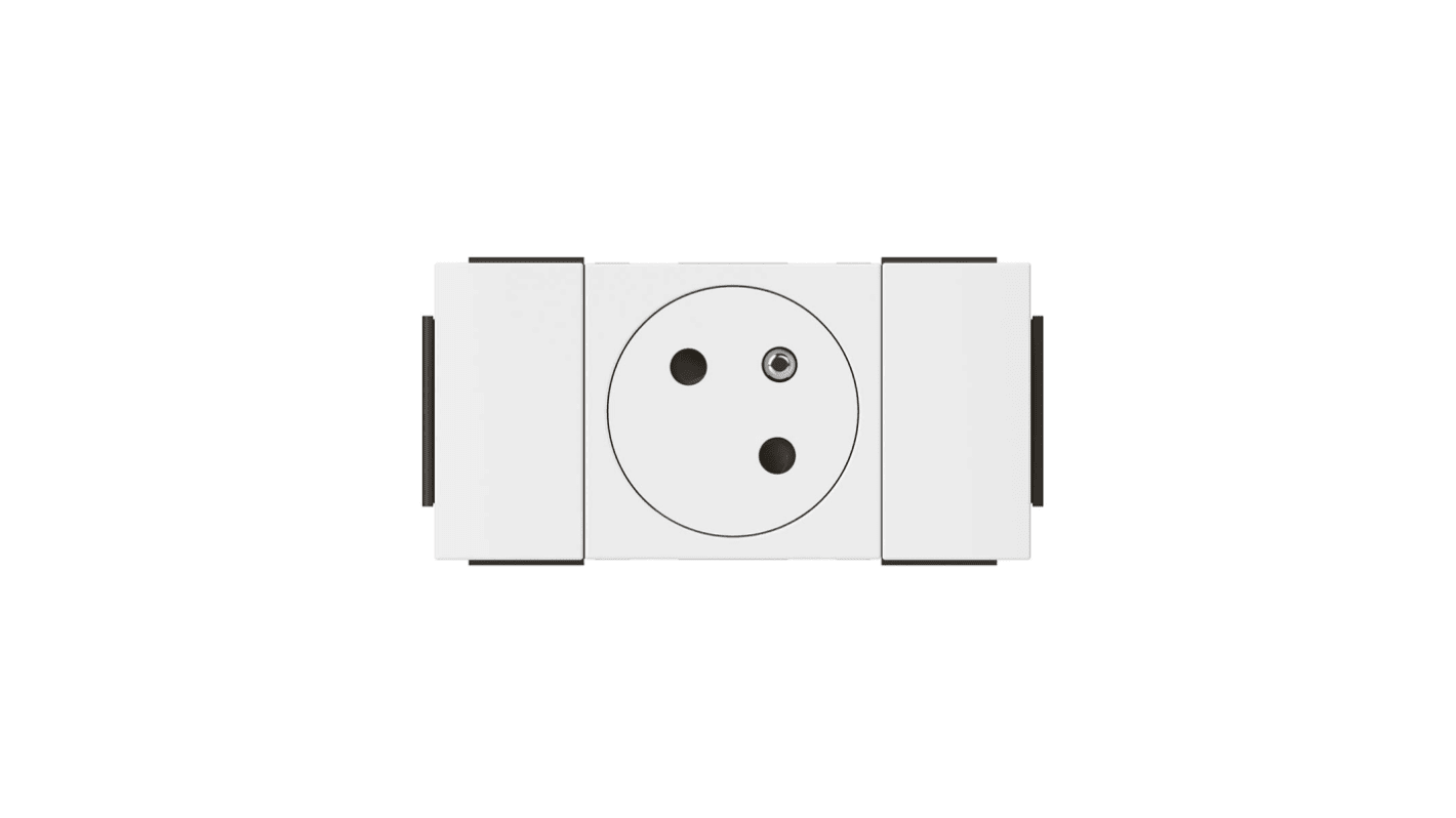Presa elettrica, Legrand 077101L, 16A, 1 modulo, presa Tipo F - Schuko tedesco in Plastica, Bianco In interni,