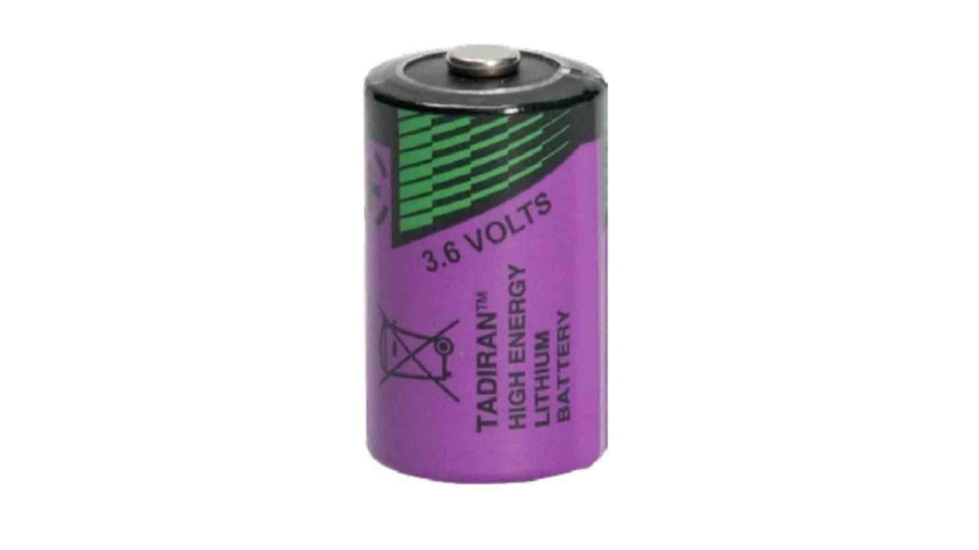 Tadiran Lithium Thionyl Chloride 3.6V, 1/2 AA Battery