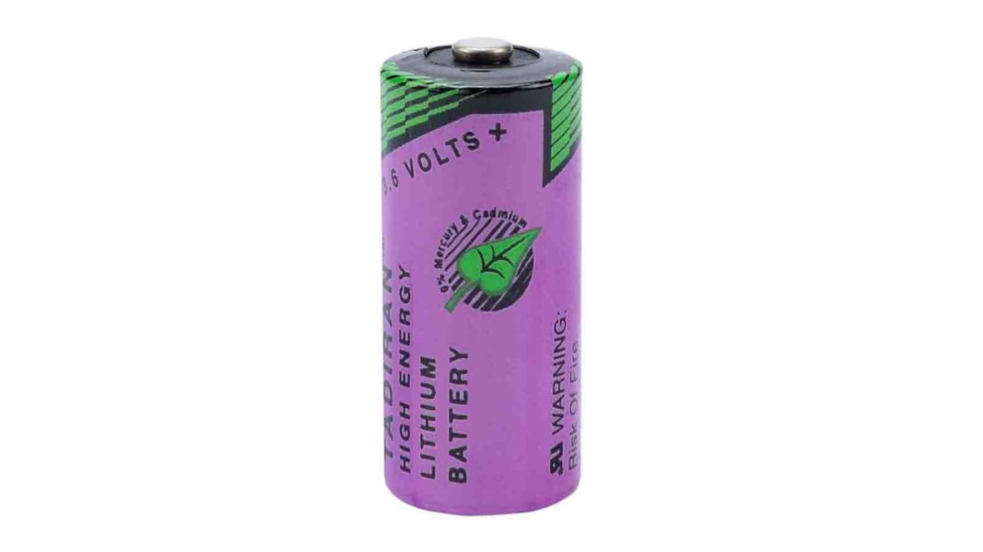 Tadiran Lithium Thionyl Chloride 3.6V, 2/3 AA Battery