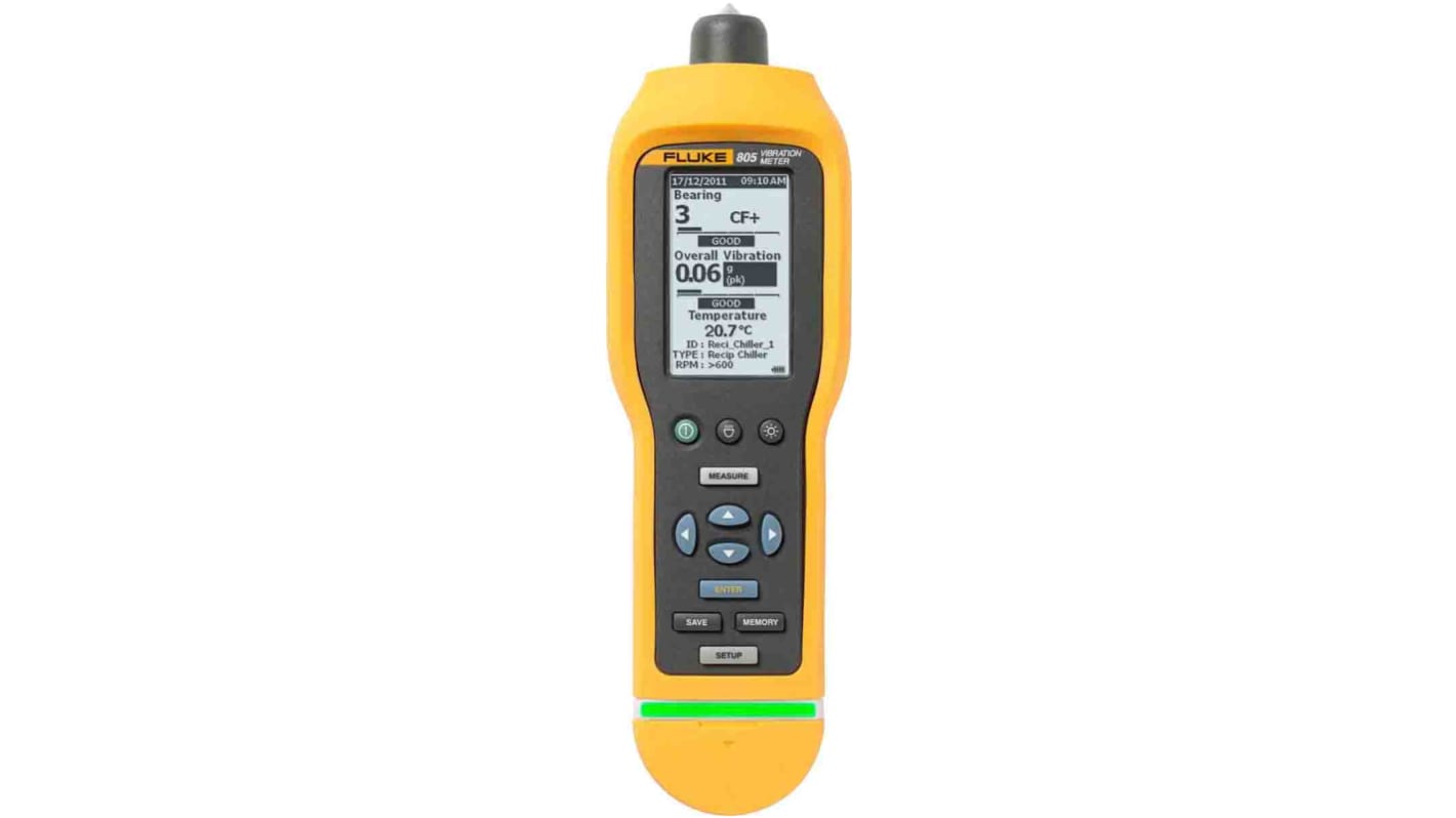 Fluke 805 FC + 805 ES Vibration Meter - Acceleration, Displacement, Velocity