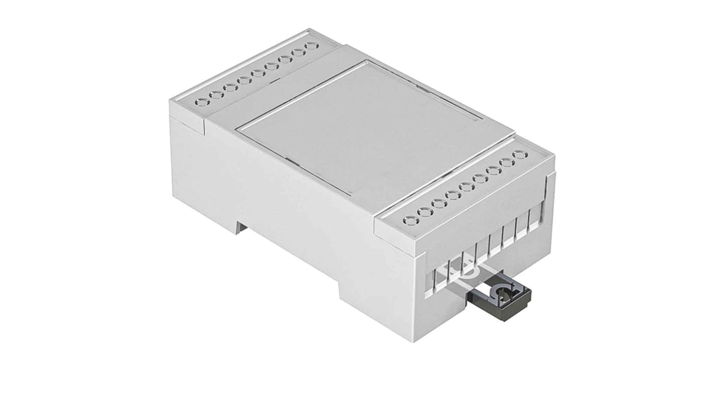 RS PRO Open Top Enclosure Type, 90 x 53 x 31.9mm, Polycarbonate DIN Rail Enclosure Kit