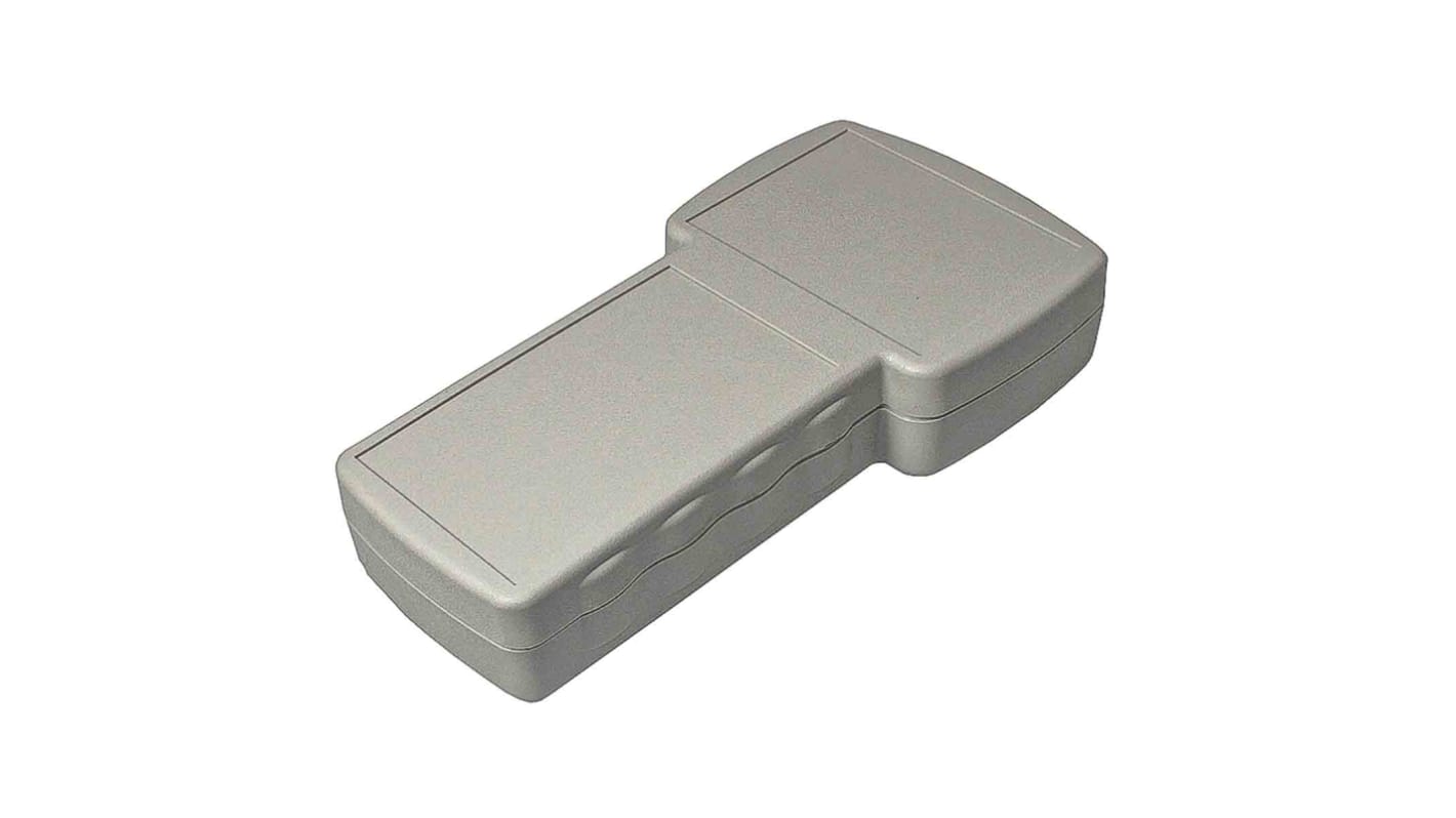 RS PRO Grey ABS Hand Held Enclosure, Display Window, IP54, 210 x 110 x 41mm