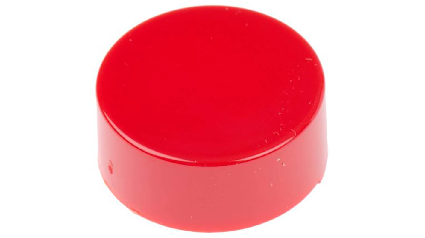 Molveno Red Push Button Cap for Use with Non-Illuminated Switches, 21.2 (Dia.) x 8.7mm