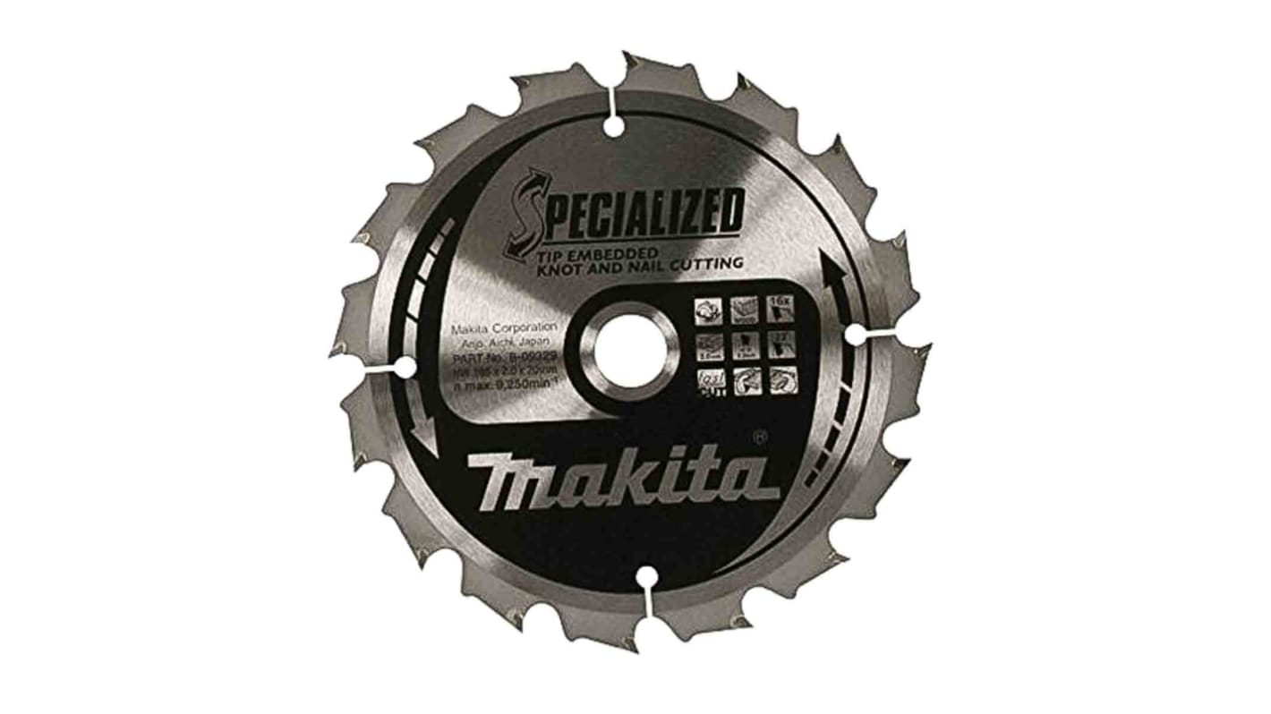 Makita Rundsavsklinge, Klingediameter: 210mm, Pakke med 1