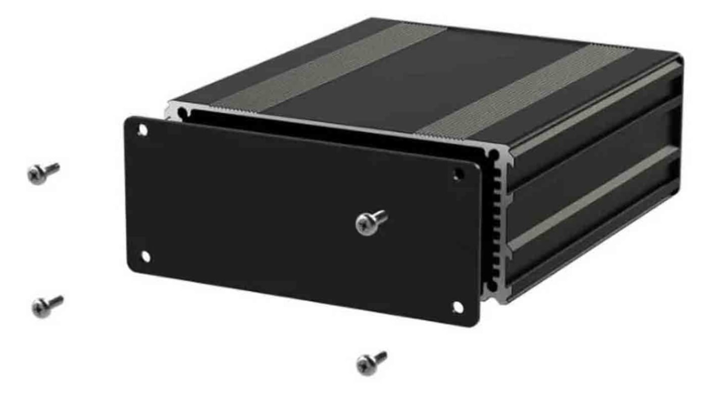 RS PRO Black Aluminium Instrument Case, 160 x 108.5 x 45mm