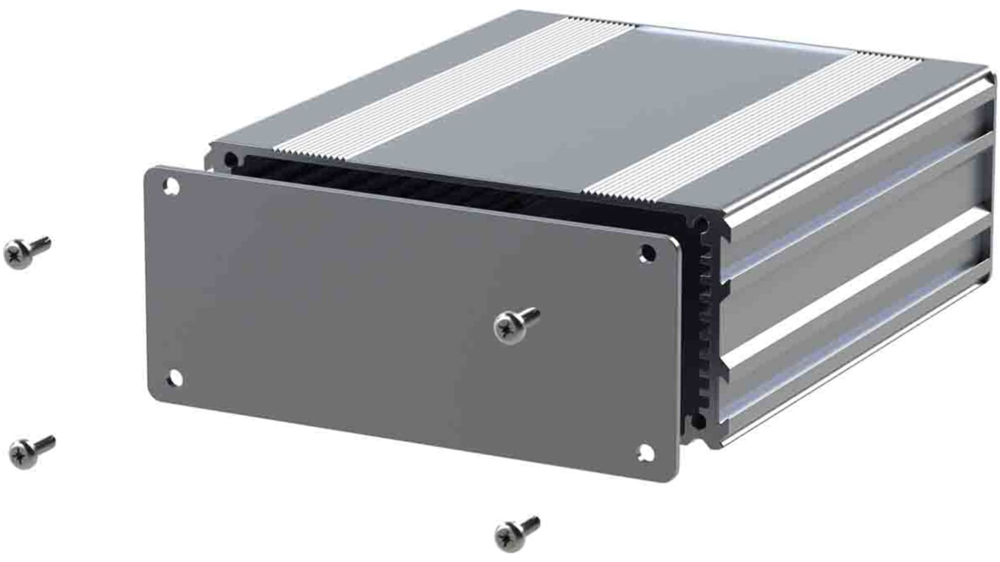 RS PRO Silver Anodised Aluminium Instrument Case, 220 x 108.5 x 45mm