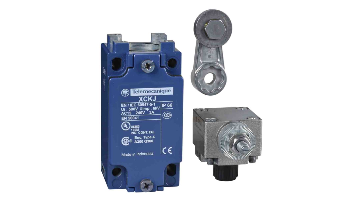 Interruttore di fine corsa Telemecanique Sensors, Leva a rullo, 1NC/1NA, 240V, 3A, IP66