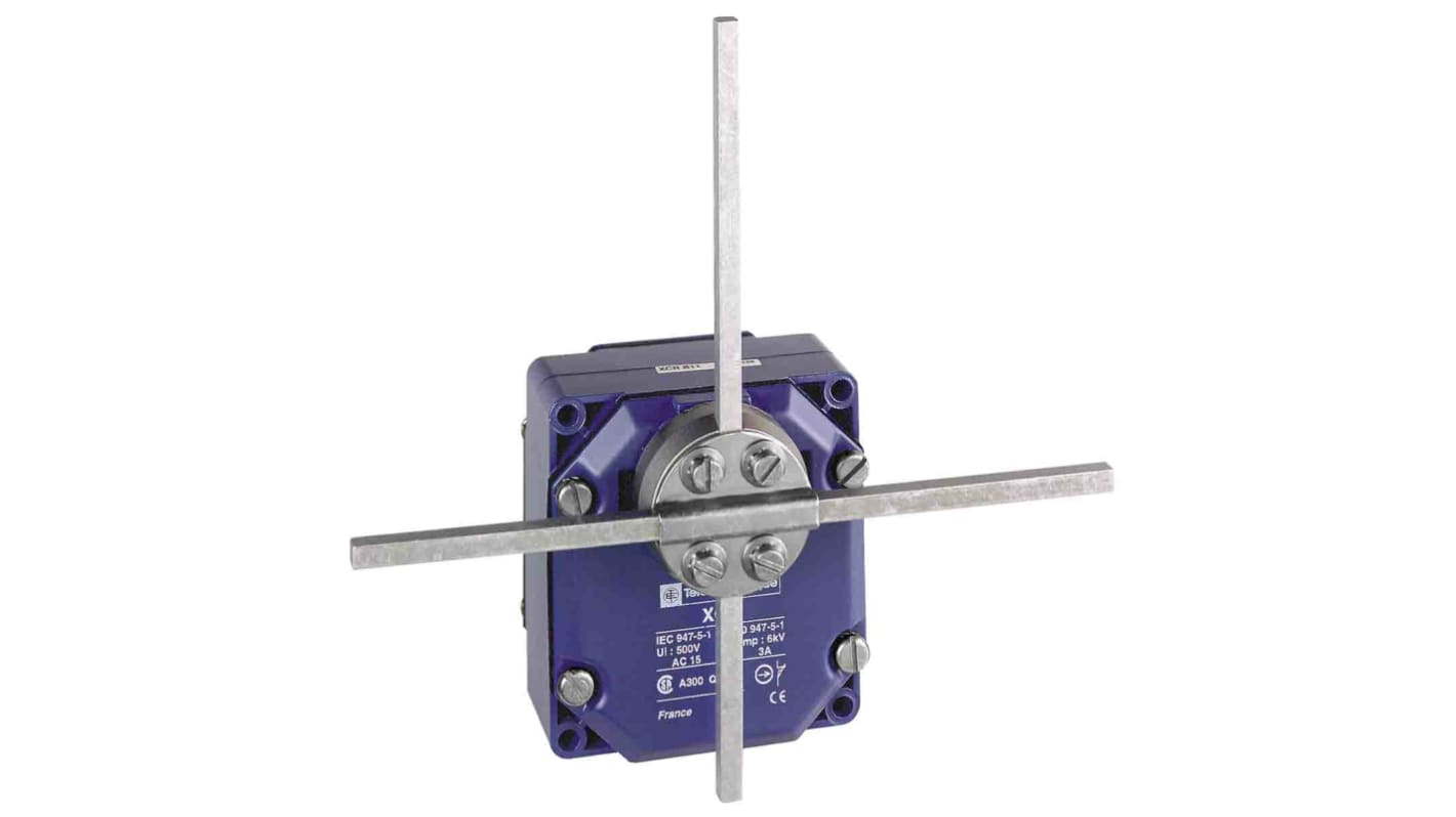Telemecanique Sensors XCR Series Lever Limit Switch, 2NO/2NC, IP54, DPST, Zinc Alloy Housing, 240V ac Max, 3A Max