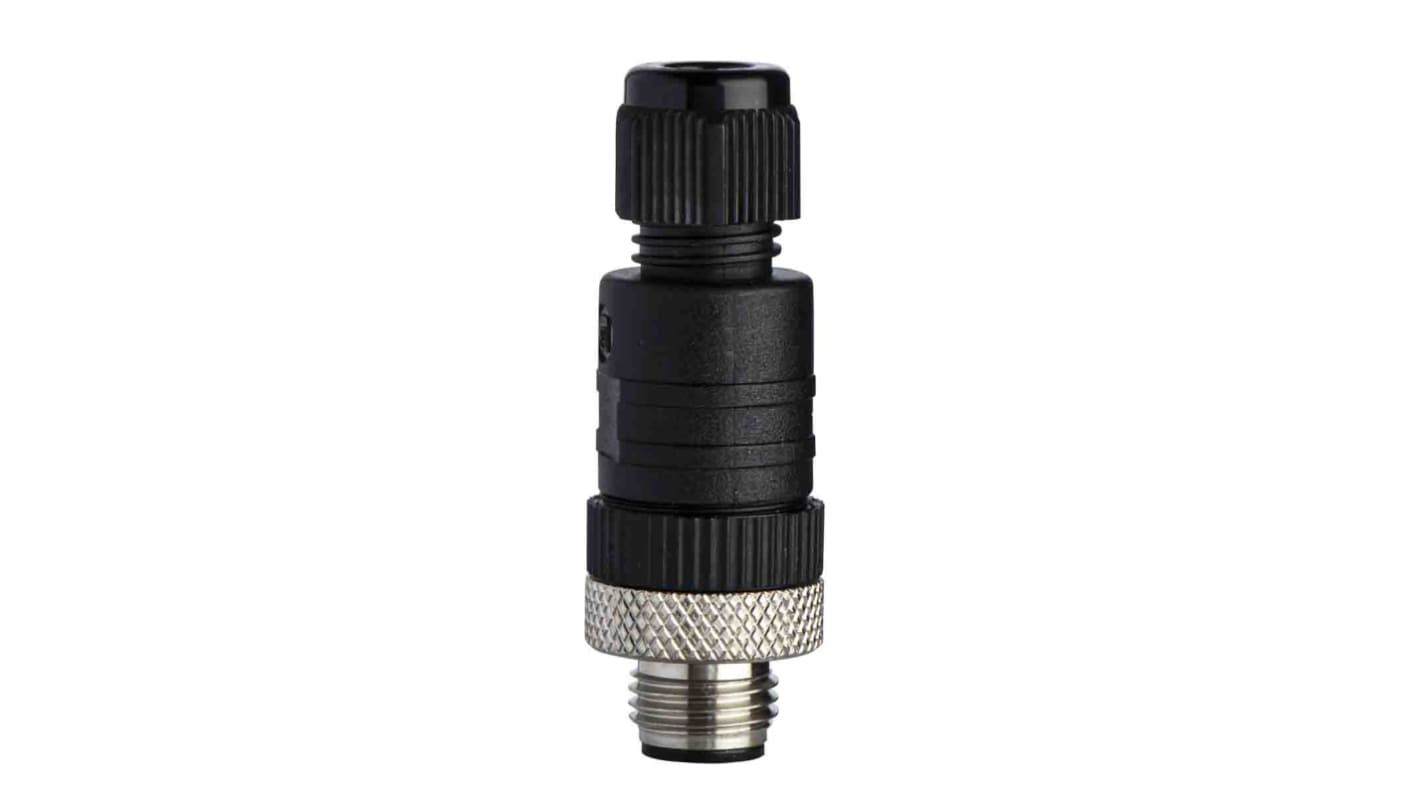 Telemecanique Sensors Circular Connector, 3 Contacts, Cable Mount, Plug, Male, IP67, XZCC Series