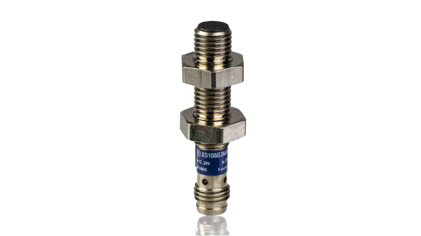 Rs-Online Sensore di prossimità Cilindro filettato Telemecanique Sensors M8 rilevamento 2 5 mm 10 36 V c.c. 12 24 V c.c
