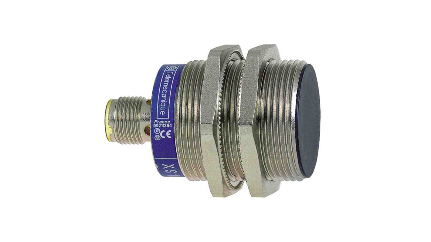 Rs-Online Sensore di prossimità Cilindro filettato Telemecanique Sensors M30 rilevamento 20 mm 10 36 V c.c. 12 24 V c.c