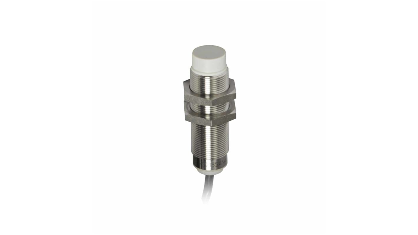 Telemecanique Sensors Inductive Barrel Proximity Sensor, M18, 12 mm Detection, PNP NO, 12 → 24 V dc