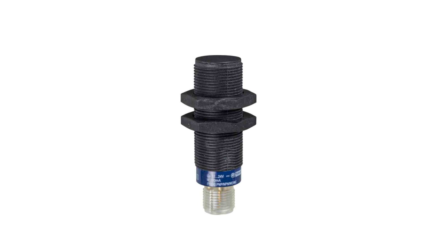 Capteur de proximité Telemecanique Sensors, M18, Détection 8 mm, PNP NC, 10 36 V c.c., 12 24 V c.c.