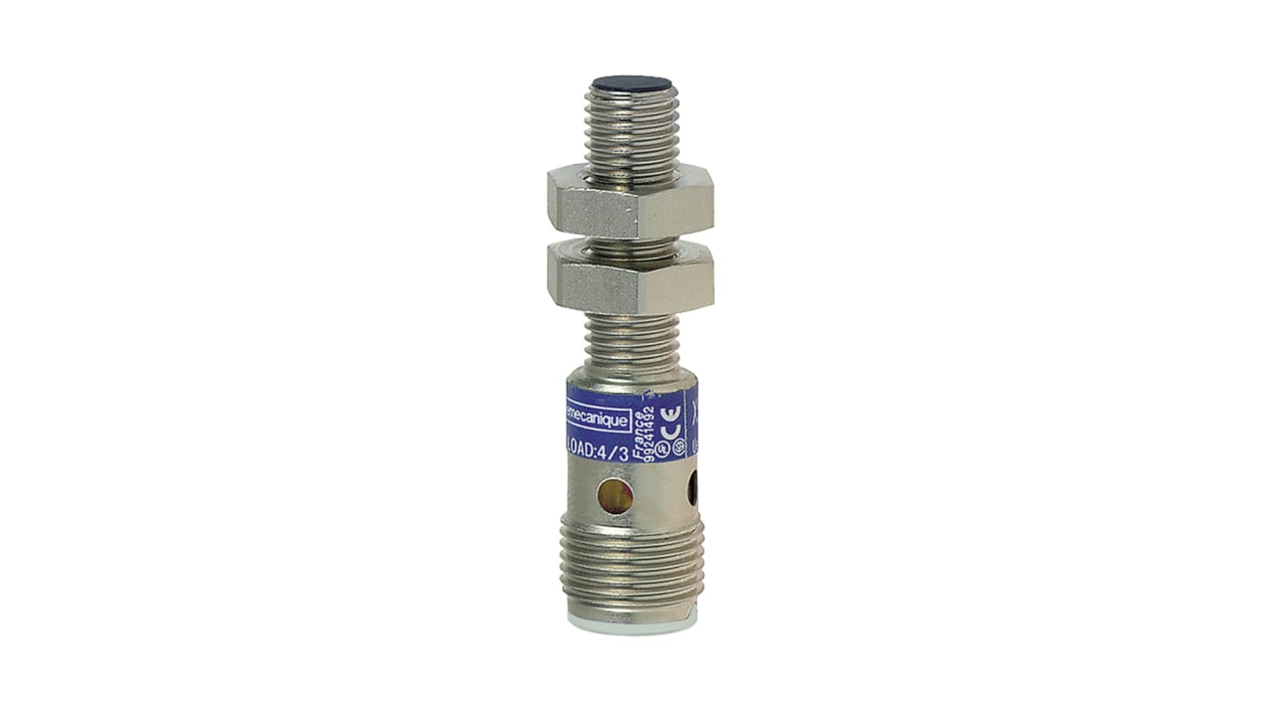 Rs-Online Sensore di prossimità Cilindro filettato Telemecanique Sensors M8 rilevamento 2 5 mm 10 58 V c.c. 12 48 V c.c