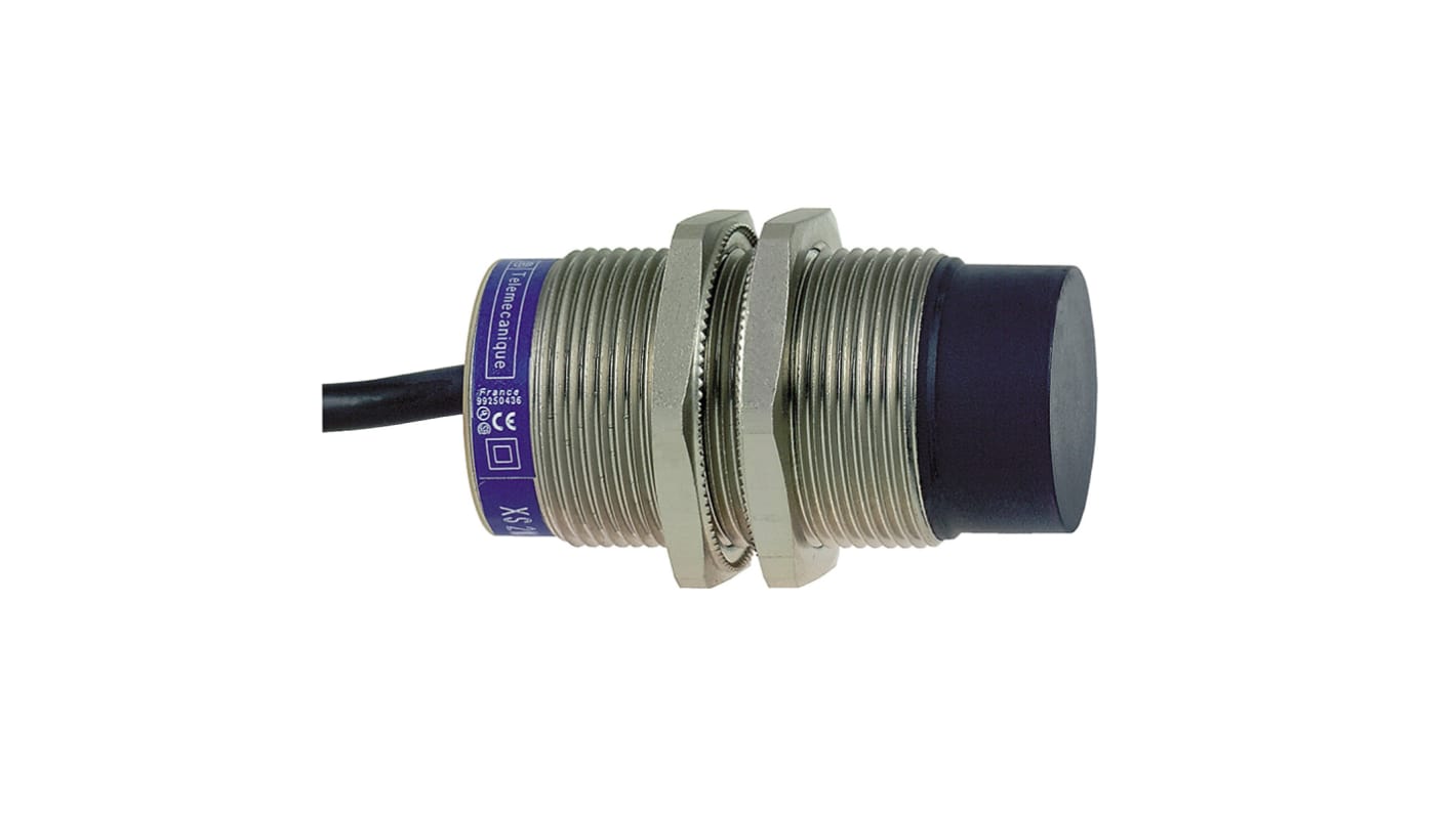 Telemecanique Sensors Inductive Barrel Proximity Sensor, M30, 22 mm Detection, 2-Wire NC, 20 → 264 V ac/dc, 24