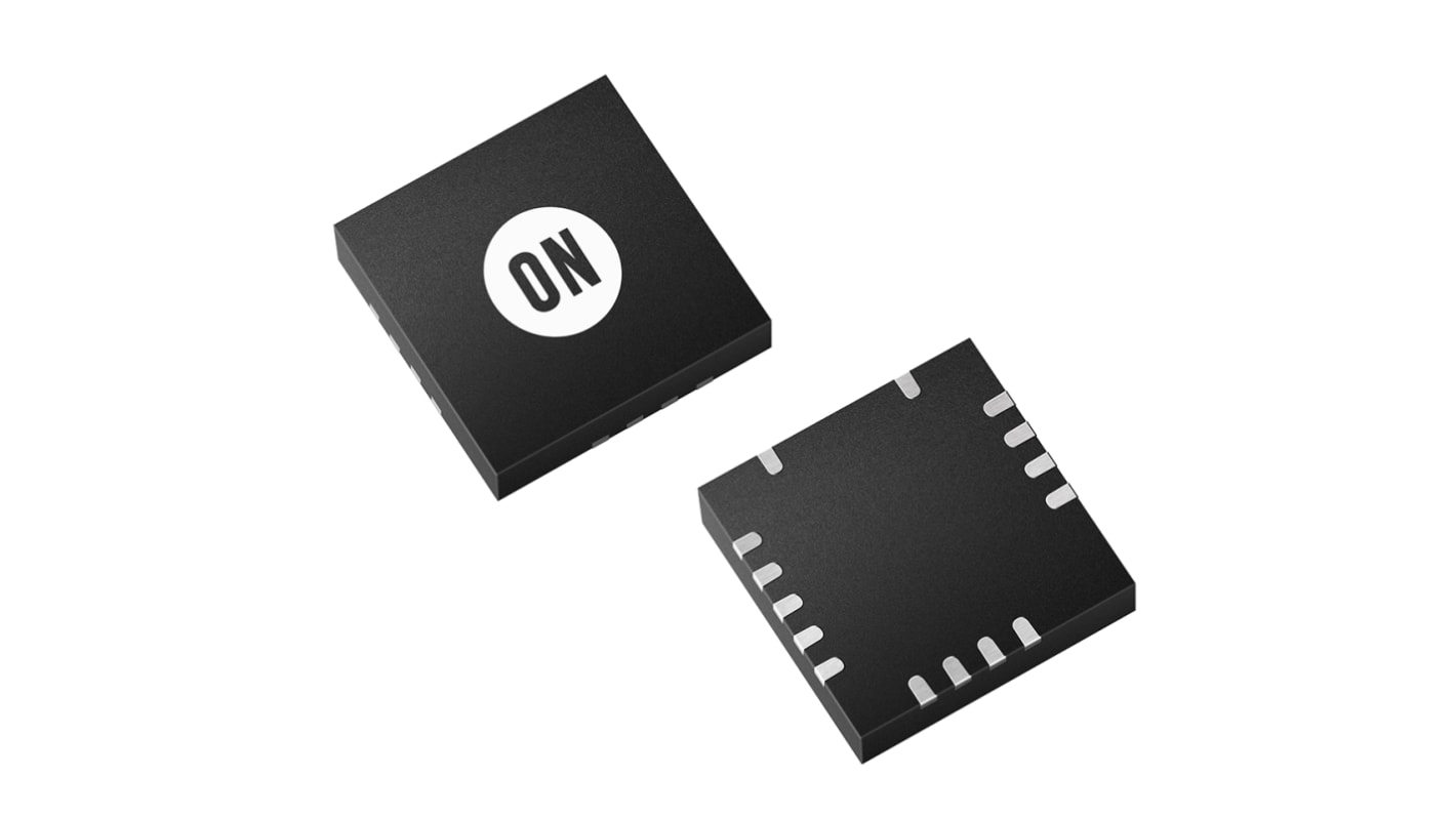 onsemi NCP51820AMNTWG, DualLow Side/High Side, High Side, Low Side Power Switch IC 15-Pin, QFN