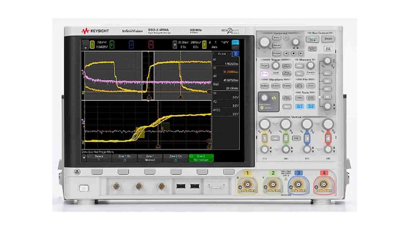 Keysight Technologies DSOX4054A InfiniiVision 4000 X Series, 500MHz Bench Oscilloscope, 4 Analogue Channels, 16 Digital