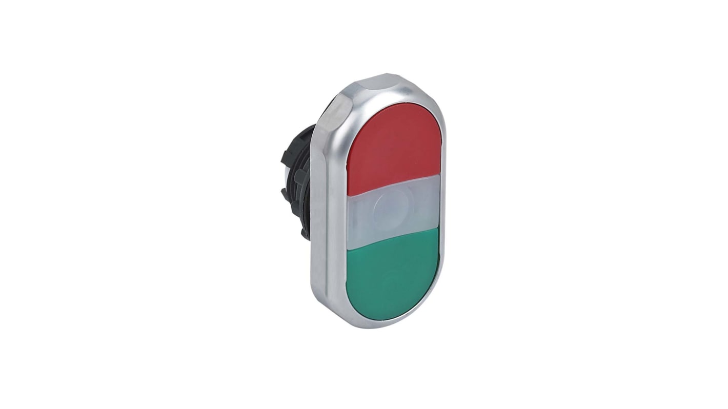 Tête de bouton poussoir CHINT, NP8 Vert, Rouge, Ø découpe 22mm, Momentané